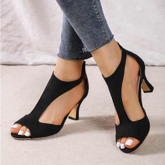 【🔥EU 35-43】👡2025 Neue modische Damenschuhe mit römischem Absatz