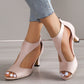 【🔥EU 35-43】👡2025 Neue modische Damenschuhe mit römischem Absatz