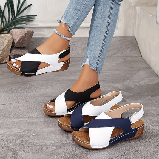 🔥Ultra-bequeme orthopädische Sandalen mit schrägem Absatz für Frauen