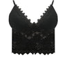 Frauen Floral Spitze Spitze Longline BH Crop Top