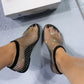 Ultrabequeme, glänzende Gem-Mesh-Flats