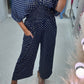 🌷49% OFF💙 - Polka Dot Printed Elastic Waist Jumpsuit