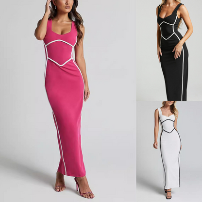 💕Was soll ich morgen anziehen?💕Damen ärmelloses Bodycon Kleid mit Rückenschlitz