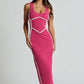 💕Was soll ich morgen anziehen?💕Damen ärmelloses Bodycon Kleid mit Rückenschlitz