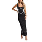 💕Was soll ich morgen anziehen?💕Damen ärmelloses Bodycon Kleid mit Rückenschlitz