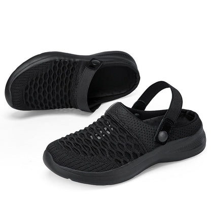 Mode Mesh Atmungsaktiv Halb Slip-On Sandalen