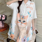 Niedliche Katze Print Atmungsaktives Kleid