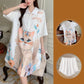 Niedliche Katze Print Atmungsaktives Kleid