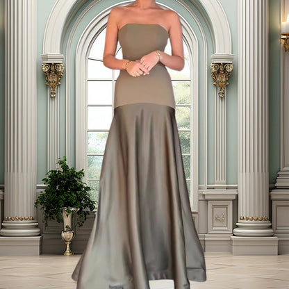 💃Elegantes schulterfreies langes Kleid in A-Linie