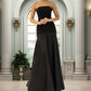 💃Elegantes schulterfreies langes Kleid in A-Linie