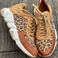 Elegante Freizeitschuhe mit Leopardenmuster für Frauen