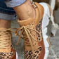 Elegante Freizeitschuhe mit Leopardenmuster für Frauen