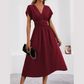 🎉Limitierter Verkauf🎉Damen-Kleid mit V-Ausschnitt und eingezogener Taille