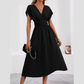 🎉Limitierter Verkauf🎉Damen-Kleid mit V-Ausschnitt und eingezogener Taille