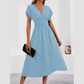 🎉Limitierter Verkauf🎉Damen-Kleid mit V-Ausschnitt und eingezogener Taille
