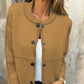 💗Frühlings-Essentials 💗Damen Strickjacke mit Knöpfen