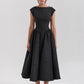 Elegantes Midikleid mit fließendem Korsett