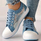 Damen Casual Flat Runde Zehe Lace Up Low Top Schuhe