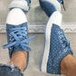 Damen Casual Flat Runde Zehe Lace Up Low Top Schuhe