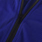 Einfarbiger nahtloser Jumpsuit mit halbem Reißverschluss