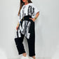 ✨Zweiteiliges lässiges Outfit mit Buchstabendruck für Damen
