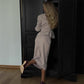 2-teiliges Set aus Schößchen-Blazer und Midirock für Damen