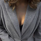 2-teiliges Set aus Schößchen-Blazer und Midirock für Damen