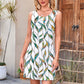 Printed Sleeveless A-Line Mini Dress