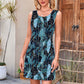 Printed Sleeveless A-Line Mini Dress