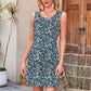 Printed Sleeveless A-Line Mini Dress