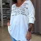 Lockeres und bequemes Damen-Top mit V-Ausschnitt