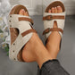 Modische Plateau-Sandalen mit Keilabsatz für Damen