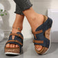 Modische Plateau-Sandalen mit Keilabsatz für Damen
