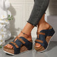 Modische Plateau-Sandalen mit Keilabsatz für Damen