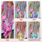 Lockeres, atmungsaktives Kleid mit Leopardenmuster