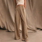 Weite Hose mit hoher Taille und Taschen für Damen