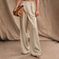 Weite Hose mit hoher Taille und Taschen für Damen