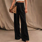Weite Hose mit hoher Taille und Taschen für Damen