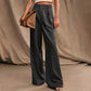 Weite Hose mit hoher Taille und Taschen für Damen