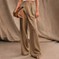 Weite Hose mit hoher Taille und Taschen für Damen