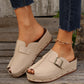 Damen Komfort-Peep-Toe-Plattform-Sandaletten
