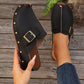 Damen Komfort-Peep-Toe-Plattform-Sandaletten