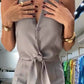 2er-Set: Ärmelloses Neckholder-Top und Hose mit weitem Bein und hoher Taille für Damen