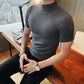 Lässiger Slim Fit Pullover für Herren mit kurzen Ärmeln