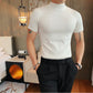 Lässiger Slim Fit Pullover für Herren mit kurzen Ärmeln