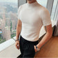 Lässiger Slim Fit Pullover für Herren mit kurzen Ärmeln