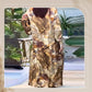 Trendy Print Top & Hose für Frauen Zweiteiliges Set