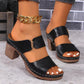Stilvolle Damen-Sandalen mit offenem Zehenbereich und klobigem Absatz