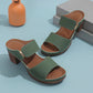 Stilvolle Damen-Sandalen mit offenem Zehenbereich und klobigem Absatz