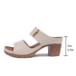 Stilvolle Damen-Sandalen mit offenem Zehenbereich und klobigem Absatz